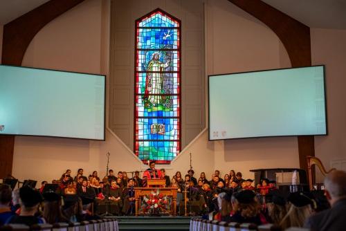 The sanctuary at inauguration.